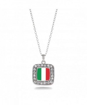 Italian Classic Silver Crystal Necklace