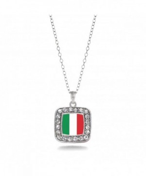 Italian Classic Silver Crystal Necklace