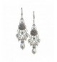 HisJewelsCreations Simulated Chandelier Swarovski Leverback