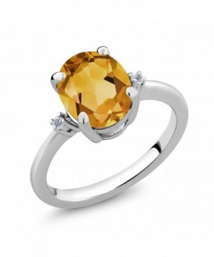 Yellow Citrine Gemstone Birthstone Sterling