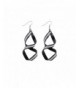 CHUYUN Style Black White Ribbon Earrings