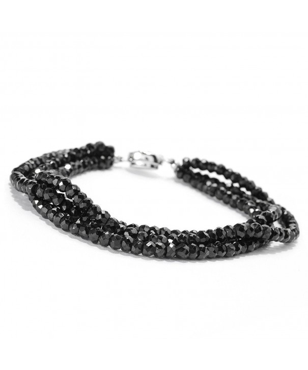 Sterling Silver 3 3MM Spinel Bracelet