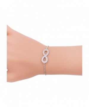 Zealmer Infinity Bracelet Crystal Necklace