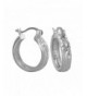 Sterling Silver Inch Engraved Earrings