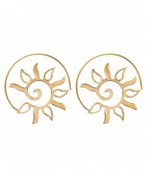 81stgeneration Womens Spiral Ethnic Earrings