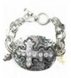 Western Peak Hammered Rhinestone Bracelet