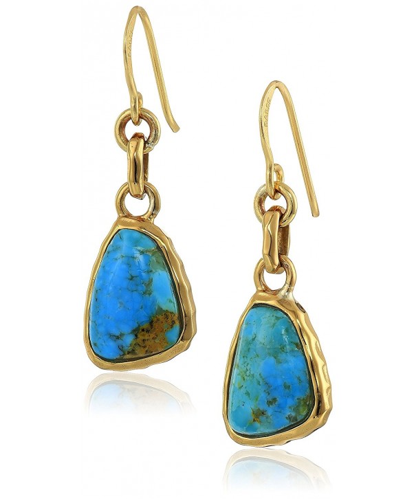 Barse Basics Genuine Turquoise Earrings