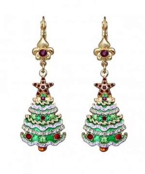 Ritzy Couture Christmas Leverback Earrings