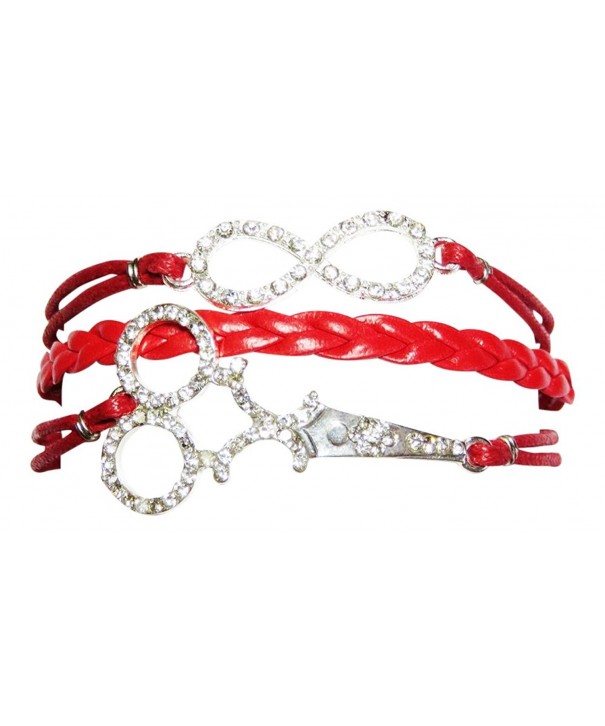 Leather Bracelet Bling Infinity Beautician