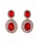 Grace Jun Rhinestone Earrings Piercing