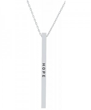 Inspirational Positive Message Vertical Necklace