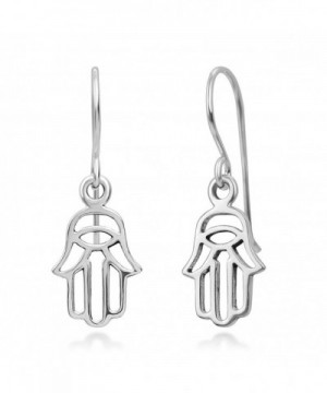 Sterling Silver Fatima Symbol Earrings