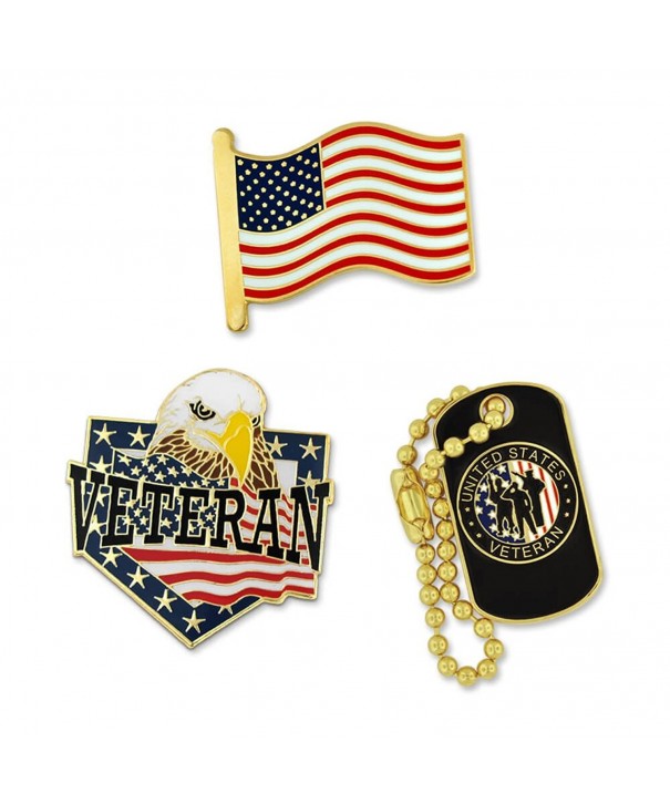 PinMarts Veteran American Patriotic Enamel