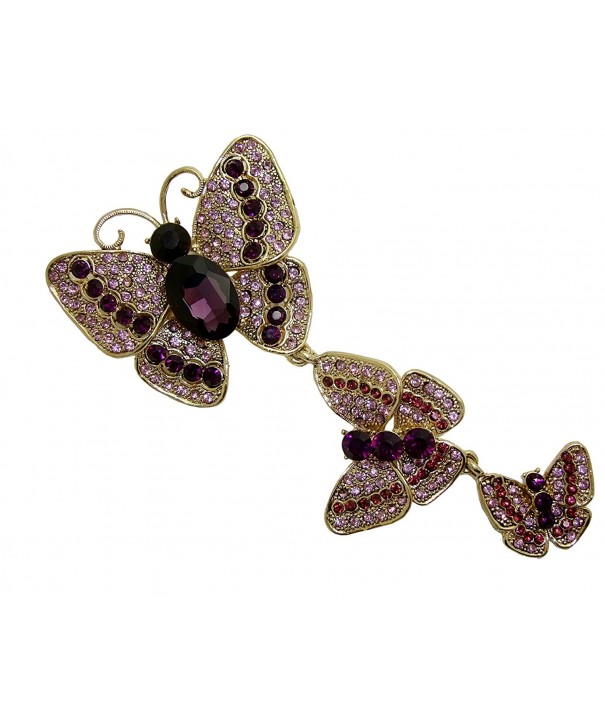 TTjewelry Butterflies Austrian Crystal Rhinestone