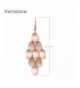 Kemstone Brushed Plated Dangle Earrings