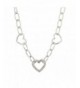 Lux Accessories Crystal Valentine Necklace