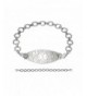 Divoti Engraved Filigree Bracelet Chian White 7 5