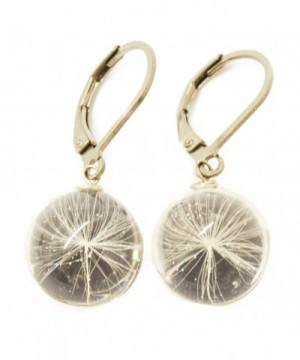 Earrings Dandelion Handmade Fashion Jewelry