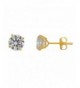 JewelStop Solid Basket Setting Earrings