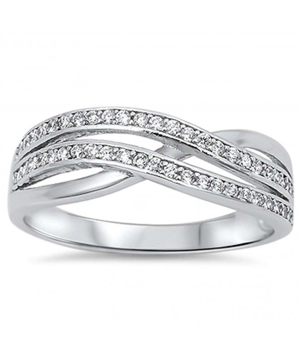 Style Zirconia Infinity Sterling Silver