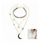 Multilayer Removable Necklace Crescent Peony TMoon