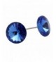 Blue Crystal Earrings Swarovski Elements