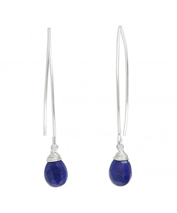 NOVICA Sterling Silver Earrings Sublime