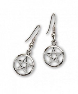 Mystical Wiccan Pentacle Pentagram Earrings