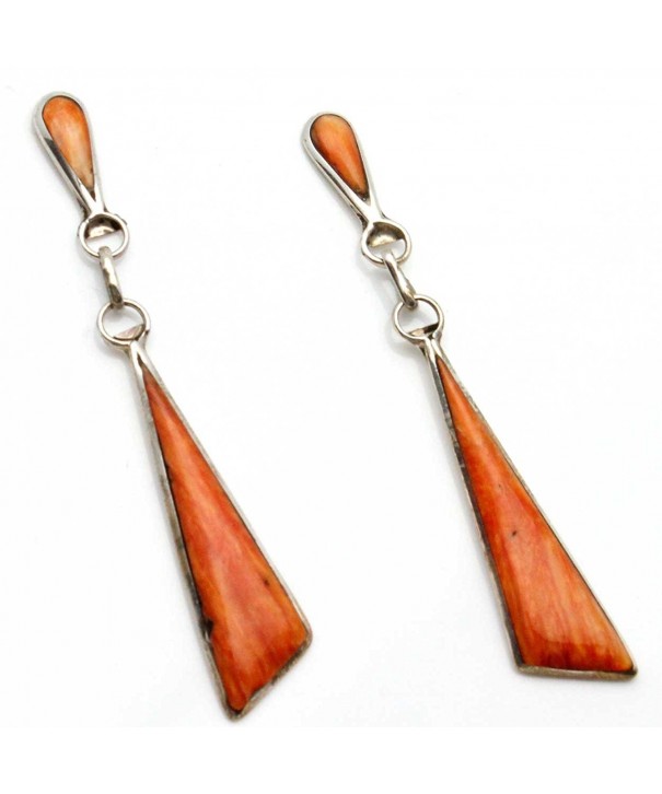 Zuni Orange Spiny Oyster Dangles