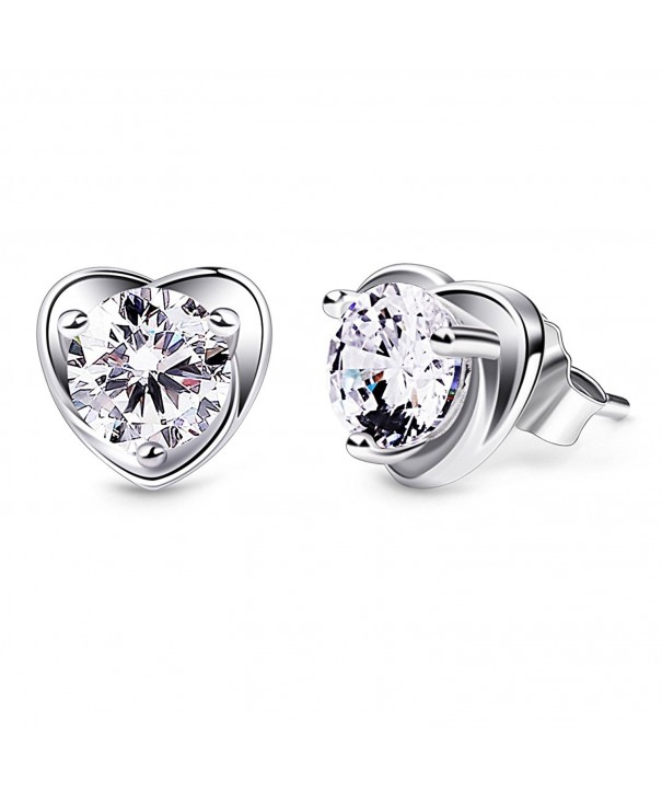 B Catcher Sterling Zirconia Earrings Valentines