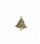 Lux Accessories Christmas Holiday Goldtone