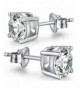 Earrings Sterling Zirconia Simulated Hypoallergenic