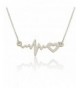 Heartbeat Necklace Lifeline Pendant Sterling