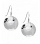 Silverly Womens Sterling Hammered Earrings