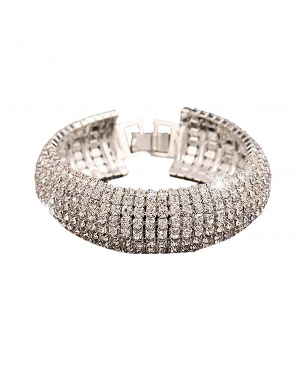 Susenstone Rhinestone Stretch Multilayer Bracelet