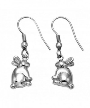 Stainless Steel Bunny Rabbit Earrings