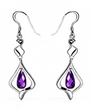 Plated Crystal Fashion Sterling Earrings