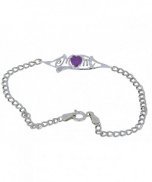 Created Alexandrite Diamond Bracelet Sterling