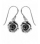 Boma Sterling Silver Rose Earrings