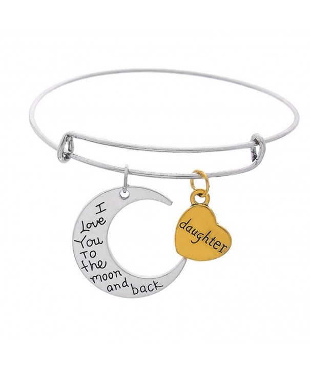 Pendants Daughter Expandable Bangle Bracelet