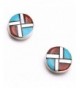 Zuni Multi Stone Inlay Earrings Cheama