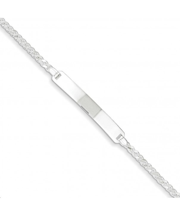 Sterling Silver Polished Engravable Bracelet