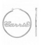 Ouslier Personalized Sterling Silver Earrings