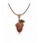 TUSHUO Hazelnut Pinecone Adjustable Necklace