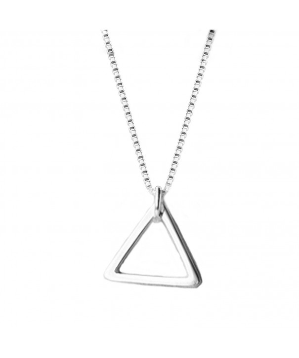 Helen Lete Geometry Sterling Necklace triangle