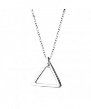 Helen Lete Geometry Sterling Necklace triangle