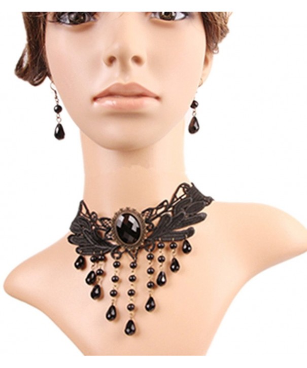 Meiysh Tassels Pendant Necklace Earrings