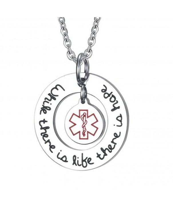 Stainless Inspirational Medical Necklace Pendant