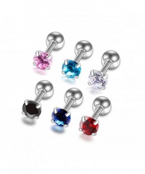 Zirconia Earrings Stainless Earring Piercing