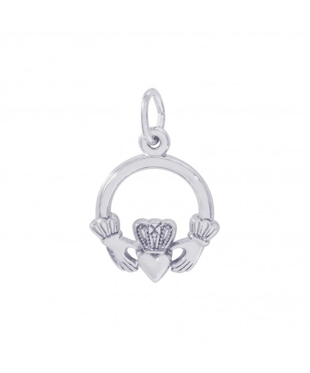 Rembrandt Sterling Silver Claddagh Charm